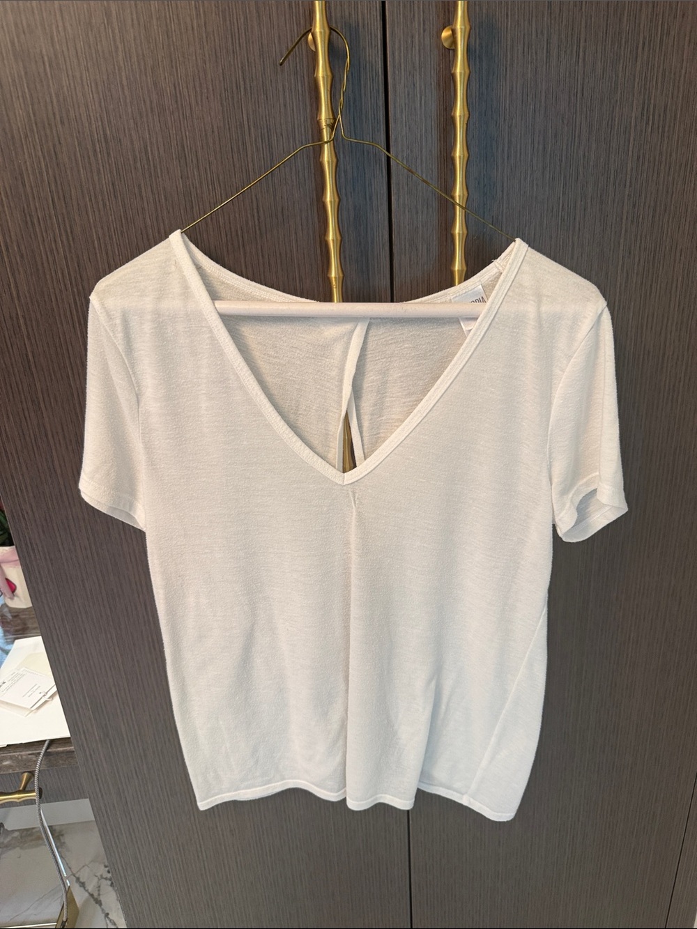 Victoria Sport Women's V-Neck Short Sleeve Top - White